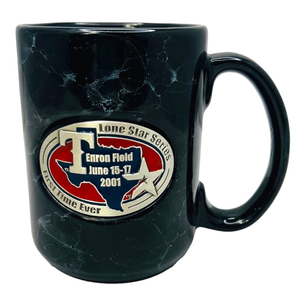 Vintage 2001 First Ever Astros - Rangers Lone Star Series Coffee Mug